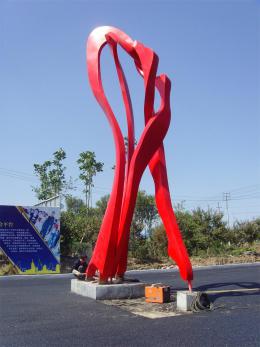 hj1730 不銹鋼雕塑—舞_青島國際服裝城不銹鋼雕塑、石雕、玻璃鋼雕塑_濱州宏景雕塑有限公司